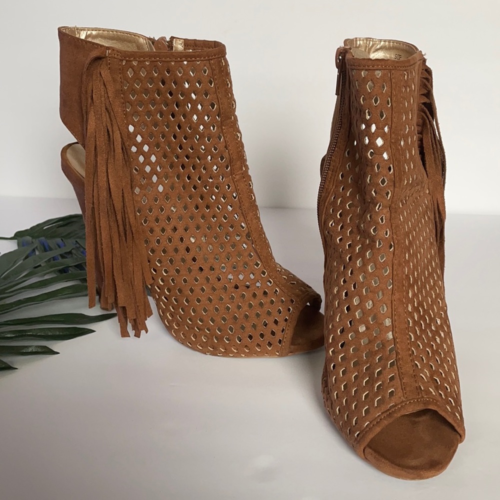 Cognac High Heels (Shi by Journeys)